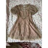 ราคา เดรสสายเดี่ยวหัวใจต่อแขนชีฟองลูกไม้ ซับในทั้งตัว พร้อมส่ง อก 32-34 เอว 26-30 สะโพกฟรีไซส์ ยาว 33.5 สีน้ำตาล (40857959686)