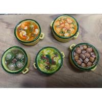 ราคา โมเดลอาหารจิ๋ว รูปแกงใส่ปิ่นโตดินปั้นอาหาร (43202797402)