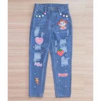 ราคา กางเกงยีนส์ขายาว งานป้าย แบรนด์ Macaron (1155613474)