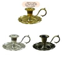 ราคา LOVIVER เชิงเทียนเรียวพร้อมที่จับเชิงเทียนโลหะตกแต่งเชิงเทียนเชิงเทียนเชิงเทียนสําหรับห้องนั่งเล่นคริสต์มาสบ้านไร่ (26628600904)