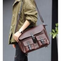 ราคา กระเป๋าถือและสะพายข้าง ผู้ชายนักธุรกิจ ใส่เอกสาร หนังสือ ใส่Tab10 นิ้ว แฟขั่นเกาหลีรหัส Man-6398 (778384749)