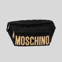 ราคา Moschino กระเป๋าเข็มขัดไนล่อน ลายโลโก้ สีดํา B7701 YWRW (28321667082)