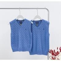 ราคา Ralph Lauren Cotton Knit Vest (Blue) (26520490787)