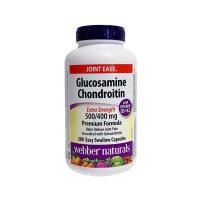 ราคา [นำเข้าจากแคนาดา] Webber Naturals Glucosamine Chondroitin Sulfate 500/400mg + วิตามิน D3+k2 300 แคปซูล (27536228606)