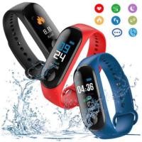 ราคา นาฬิกาออกกำลังกาย M3 Smart Watch สายรัดข้อมืออัจฉริยะ จอLEDสี (6302717372)