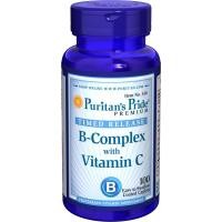 ราคา Vitamin B-Complex + Vitamin C Time Release 100 Caplets Puritan's Pride (2776605291)