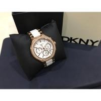 ราคา นาฬิกา มือสองสภาพ90% DKNY Ceramic Link Rose Gold-plated Ladies Watch Ladies Watch (2400747172)