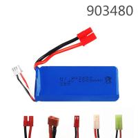 ราคา 7.4โวลต์2500มิลลิแอมป์ชั่วโมง25c Lipo แบตเตอรี่สำหรับ Syma X8C X8W X8G X8 RC จมูกอะไหล่7.4โวลต์903480แบตเตอรี่สำหรับรถ R (21791435185)