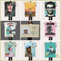 ราคา [uanwe] Tyler The Creator ตีเพลงปกอัลบั้มโปสเตอร์อเมริกันยอดนิยม rapper Tyler Gregory Okonma ชีวิตภาพตกแต่งบ้านของขวัญโปสเตอร์ TINF (28288121531)