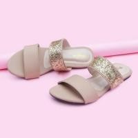 ราคา รองเท้าแตะผู้หญิง รองเท้าแตะจัมโบ้ Everly Cream ไซส์ใหญ่ 41 42 43 44 รองเท้า Dumbum รองเท้าแตะรัดส้น (29881138227)