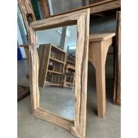 ราคา กระจกไม้สัก แนวตั้ง แนวนอน หนา 4cm กระจกเงา สไตล์คันทรี กระจกไม้ กรอบปลีกไม้สัก (26912851101)