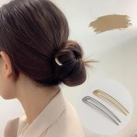 ราคา เครื่องประดับผม ที่คาดผม รูปตัว U สีทอง สีเงิน แบบเรียบง่าย สําหรับเด็กผู้หญิง (23254471205)