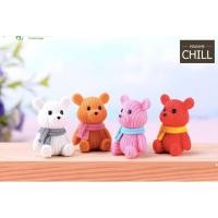 ราคา [MC903] ตุ๊กตุ่นจิ๋ว น้องหมี 8 สี ผูกผ้าพันคอ (1 ตัว ราคา 20 บาท) (3745786033)