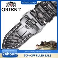 ราคา สายหนังแท้ของนาฬิกา Orient - ลายจระเข้ ขนาด 20 มม. 22 มม. สายเปลี่ยนหรูหราสำหรับนาฬิกาทางการ (42050217134)