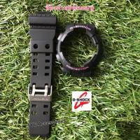 ราคา กรอบสาย G-shock 100% สีดำด้านฟร้อนชมพู แถมตะขอ (2856795238)