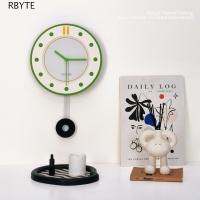 ราคา RBYTE นาฬิกาแขวนที่ทันสมัย, นาฬิกาแขวนดิจิตอลแบบแขวนปิดเสียง, แฟชั่น 30 ซม. นาฬิกาแขวนผนังทรงกลมห้องนั่งเล่น (43761209036)