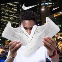 ราคา ☈รองเท้าผู้ชาย Nike Nike ของแท้ Air Force No.1 สีขาวกระดูกขาวไอซ์บลู วิดีโอเกมรองเท้าผ้าใบสีเขียวเรืองแสง 1 คู่ รองเท้าส (9083563510)