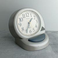 ราคา !!มีรอยบ้างเล็กน้อย SEIKO >> นาฬิกาปลุกวินเทจ สีเทาอมน้ำตาล ปลุกเป็นเมโลดี้ รางถ่านดีใช้ถ่าน AAx1 ก้อน มือสองญี่ปุ่น (29662285486)
