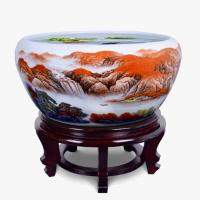 ราคา ★-☀จิงเต๋อเจิ้นห้องนั่งเล่นตู้ปลาเซรามิกอ่างปลาขนาดเล็กเครื่องประดับสก์ท็อปถังปลาทองเต่าถังน้ำลิลลี่อ่างบัว (24252373288)