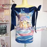 ราคา เดรสปาดไหล่ มือ1 ป้ายห้อย งานป้าย : NITTAYA (2026990763)