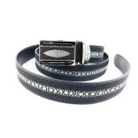 ราคา เข็มขัดผู้ชายหนังปลากระเบนแท้ ลายปลาหนาม คุณภาพเกรดเอ สวย ทนทาน / สีดำ ยาว 41 - 46 นิ้ว กว้าง 1.5 (11525986051)