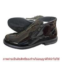 ราคา รองเท้าขัดมัน Baoji รองเท้าฮาฟ หนังแก้วหุ้มข้อ แบบมีซิปข้าง สีดำ BJ8016/8017 ไซส์ 39-45 (25919802883)