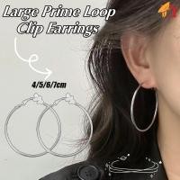 ราคา เทรนด์การดําเนินงานโดยไม่ต้องเจาะหูคลิป-คลาสสิกย้อนยุคผู้หญิงวงกลมห่วงหูจี้-สีเงินต่างหูห่วงขนาดใหญ่ (27659011155)