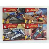 ราคา ตัวต่อ เลโก้ ซุปเปอร์ฮีโร่ ชุด 4 กล่อง พร้อมยานพาหนะ Lego Super Hero (1623781480)