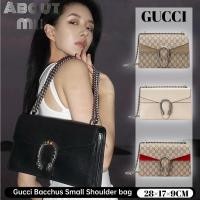ราคา กุชชี่ Gucci Bacchus Small Shoulder bagกระเป๋าสะพายข้างผู้หญิง Classic Chain Bag (29677318433)