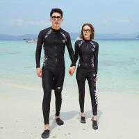 ราคา (พร้อมส่ง) ชุดว่ายน้ำคู่รัก ชุดว่ายน้ำแขนยาวขายาว (28753184163)