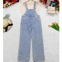 ราคา ชุดเอี๊ยมยีนส์ขายาวสุดชิค สียีนส์อ่อน ผ้ายีนส์ (29639421295)