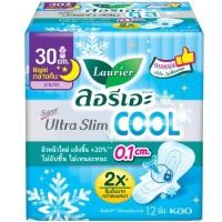 ราคา ลอรีเอะผ้าอนามัยซูเปอร์อัลตร้าสลิมคูลแบบมีปีก 30ซม. 12ชิ้น (28133389534)