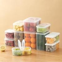 ราคา กล่องเก็บอาหารในตู้เย็นพลาสติกแบบมีฝาปิด กล่องเก็บผลไม้/ข้าวโพด สำหรับใช้ในครัวเรือน (29488746507)
