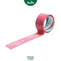 ราคา LOUIS TAPE (หลุยส์เทป) เทปOPP พิมพ์ "Thank You" ขนาด 2 นิ้ว x 45 หลา พื้นชมพู พิมพ์ขาว (22420701357)