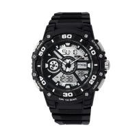 ราคา Q&Q นาฬิกาข้อมือผู้ชาย สีดำ สายเรซิ่น รุ่น DE10J501Y (44242799)