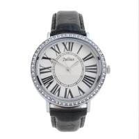 ราคา Julius นาฬิกาข้อมือผู้หญิง นาฬิกาแฟชั่น แบรนด์ จูเลียส สายหนัง รุ่น JA-383 (black) สีดำ (279092715)