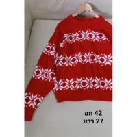 ราคา ไหมพรมคริสมาสต์ สเวตเตอร์สีแดง Christmas Sweater (16799526517)