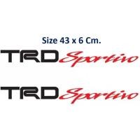 ราคา Flash Sale สติ๊กเกอร์ TRD Sportivo ติดข้าง 2 ชิ้น (ซ้าย-ขวา) ดำ-เเดง (1416153247)