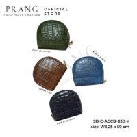 ราคา Prang Crocodile Leather Coin Purse กระเป๋าใส่เหรียญ หนังจระเข้ กระเป๋าสตางค์ C-ACCB-030-Y (25059117807)