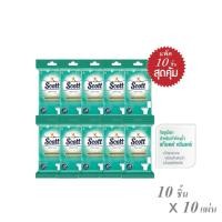 ราคา สก๊อตต์ คลีน แคร์ (10 ซอง x10 แผ่น) scott clen care moist toilet wipes ทิชชู่เปียก กระดาษชำระ แบบเปียก สก็อต ผ้าเปียก (6182915329)