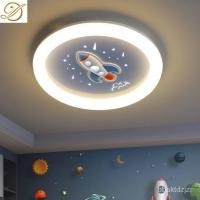 ราคา โคมไฟห้องเด็กที่ทันสมัยและเรียบง่ายเด็กห้องนอนโคมไฟเครื่องบินสร้างสรรค์การ์ตูนห้องจรวด ledโคมไฟเพดาน 3LAZ (26056652945)