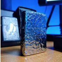 ราคา Zippo ของแท้จาก US [มือสอง] ลายหินธรรมชาติสีเงิน Toadstone (24556422642)