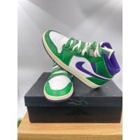 ราคา [ของแท้100%มือสอง]Air Jordan 1 Mid aj1 Hulk White Green (EUR42:26.5cm.) (19981533772)