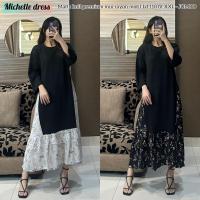 ราคา MICHELLE PREMIUM KNIT & RAYON DRESS / LONG SLEEVED MIDI DRESS PREMIUM FLOWER KNIT & RAYON MATERIAL (44155749305)