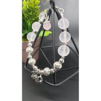 ราคา สร้อยข้อมือเงินแท้ร้อยด้วยหิน (Rose Quartz "โรสควอตซ์") (3764834414)