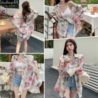 ราคา (ส่งจากไทย)เสื้อเชิ้ตฮาวายผู้หญิง แขนยาว สไตล์เกาหลี รูปเงากว้างป้องกันแสงแดดเสื้อ ลายดอกไม้เก๋ไก๋ใส่แล้วดูดีไม่ซ้ำใคร (28631569723)