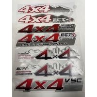 ราคา สติ๊กเกอร์งานสกรีน 4x4 สำหรับติดข้างท้ายรถกระบะ TOYOTA VIGO เทียบแท้ 95% (24731021450)