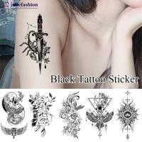ราคา JULIEFASHION ชั่วคราวขนาดเล็กสดสติกเกอร์รอยสักสีดํากันน้ําติดทนนานสติกเกอร์รอยสักแขนขาหน้าอก Body Art Tattoo A2I5 (28155984004)