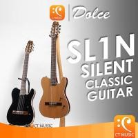 ราคา Dolce SL1N Silent Classic Guitar กีตาร์คลาสสิคไฟฟ้า กีตาร์คลาสสิค กีตาร์ SL1 N SL1-N ClassicGuitar (24705049044)