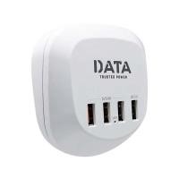 ราคา ปลั๊ก USB 4 ช่อง 1.2 เมตร สีขาว DATA USB QUICK CHARGER (26230849903)